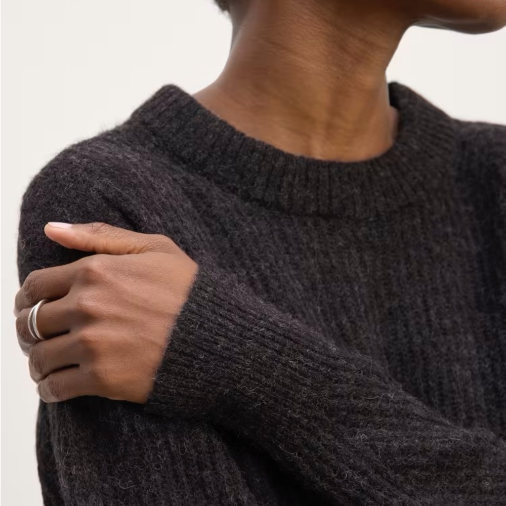 Everlane cocoon crew alpaca wool sweater